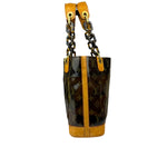 Louis Vuitton Black Vinyl/Leather Trim Cabas Ambre Tote PM