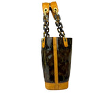 Louis Vuitton Black Vinyl/Leather Trim Cabas Ambre Tote PM