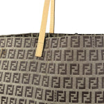 Fendi Vintage FF Canvas Print Zip Shoulder Tote