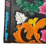 Gucci Black Leather Floral Limited Edition Diana 2Way Tote