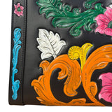 Gucci Black Leather Floral Limited Edition Diana 2Way Tote