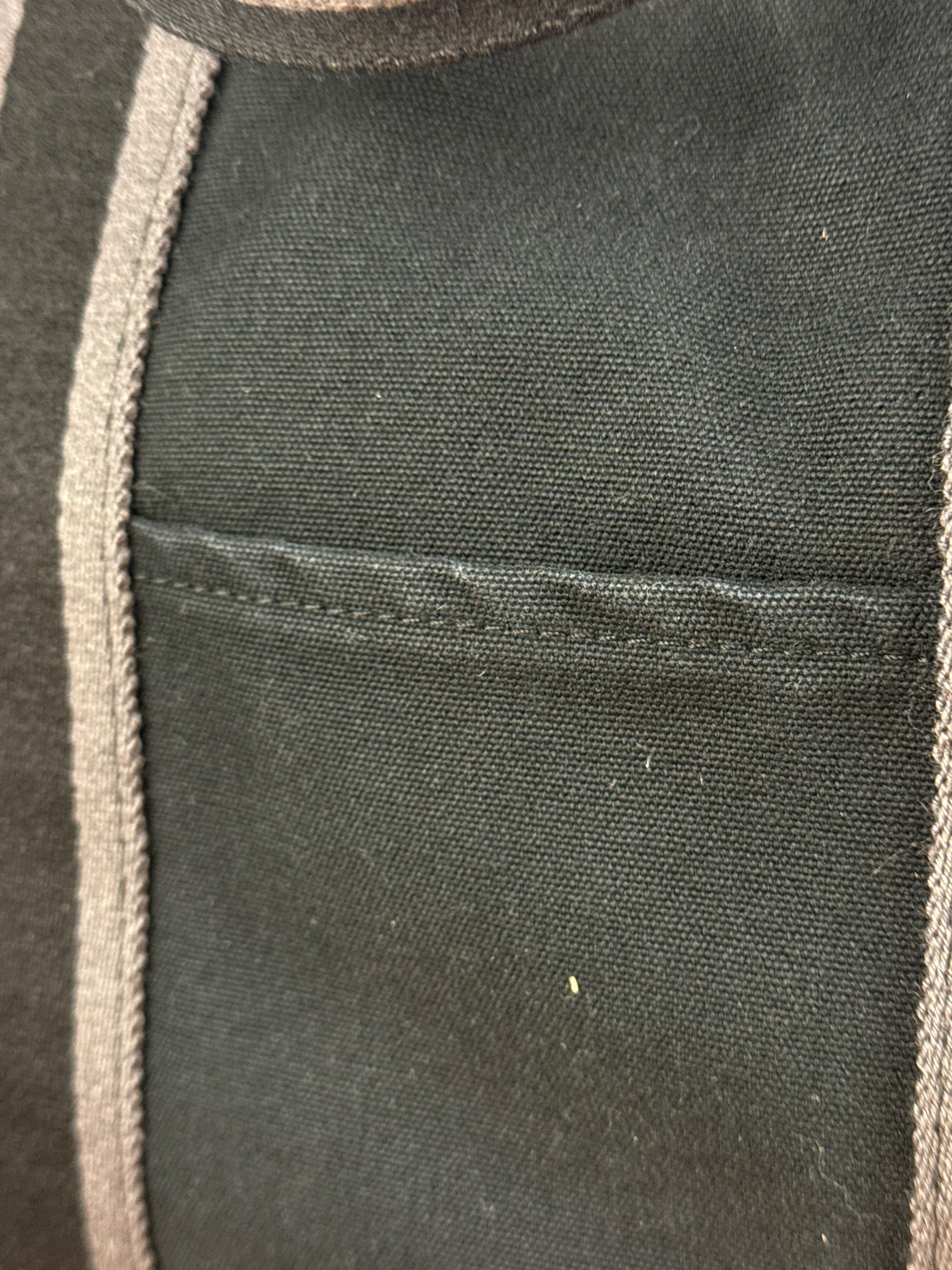 Hermes Fourre-Tout MM Canvas Black Tote