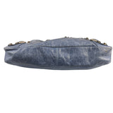 Balenciaga Blue Leather Two-Way First City Bag