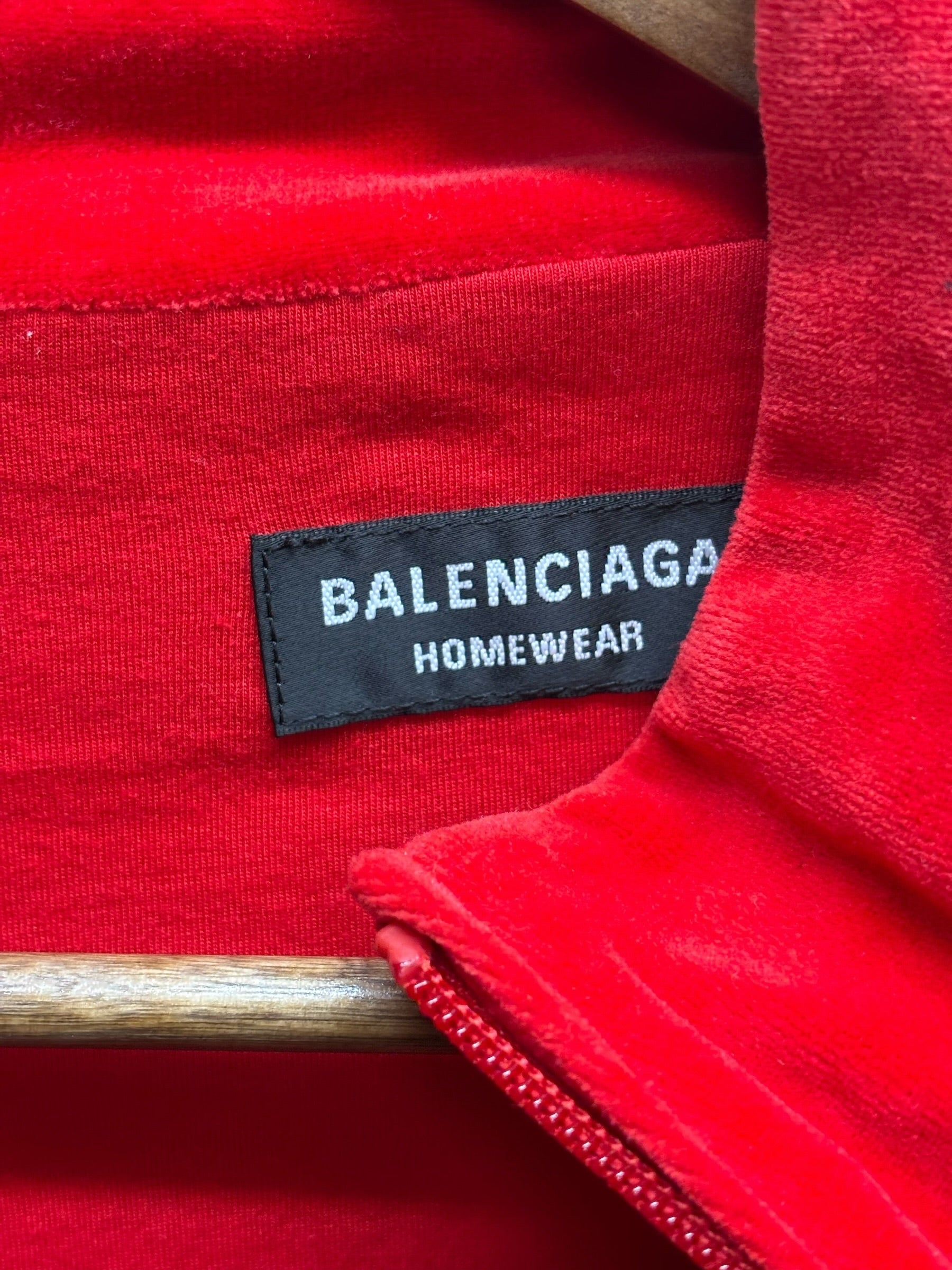 Balenciaga Red Zippy Oversized Jacket