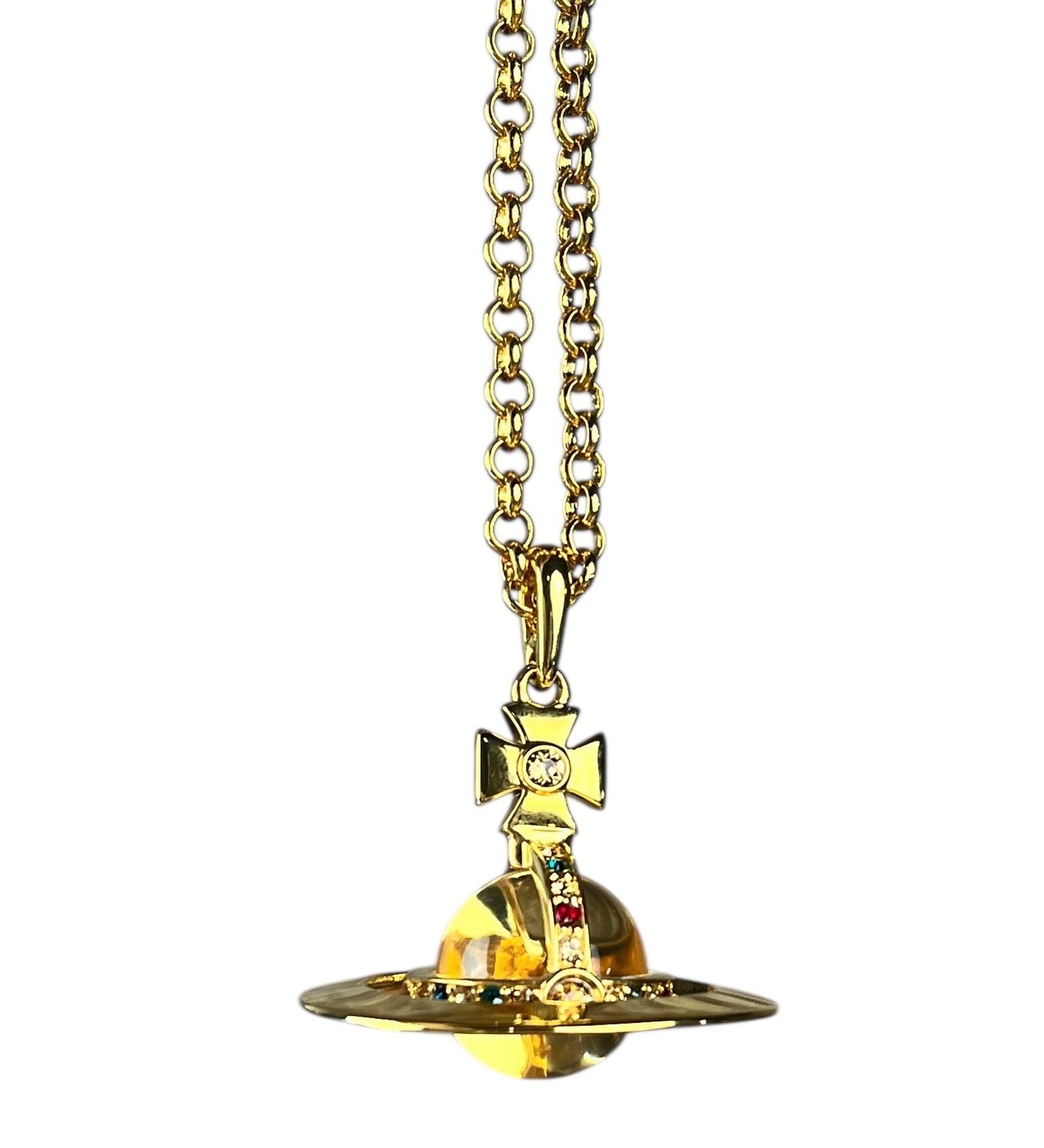 Vivienne Westwood Gold 3D Orb Necklace