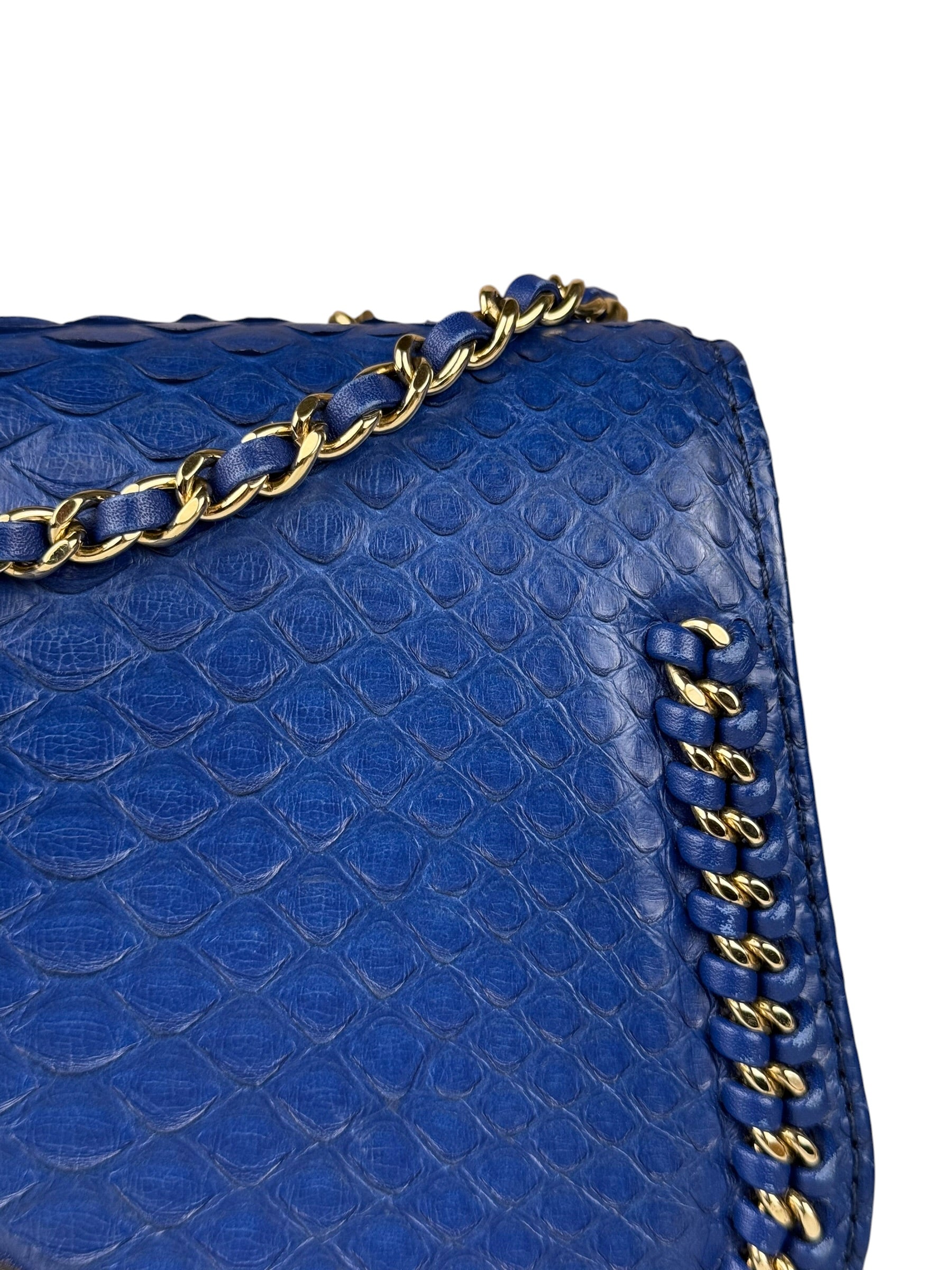 Chanel Braided Chic Python Flap Bag 2017