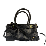 Prada Black Bonnie Calfskin Shoulder Bag