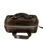 Loewe Metallic Bronze Leather Micro Amazona Mini Handbag