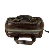Loewe Metallic Bronze Leather Micro Amazona Mini Handbag