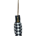 Versace Black/White Tweed Pochette