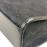 Gucci GG Black Canvas Vintage Jackie Tote Handbag