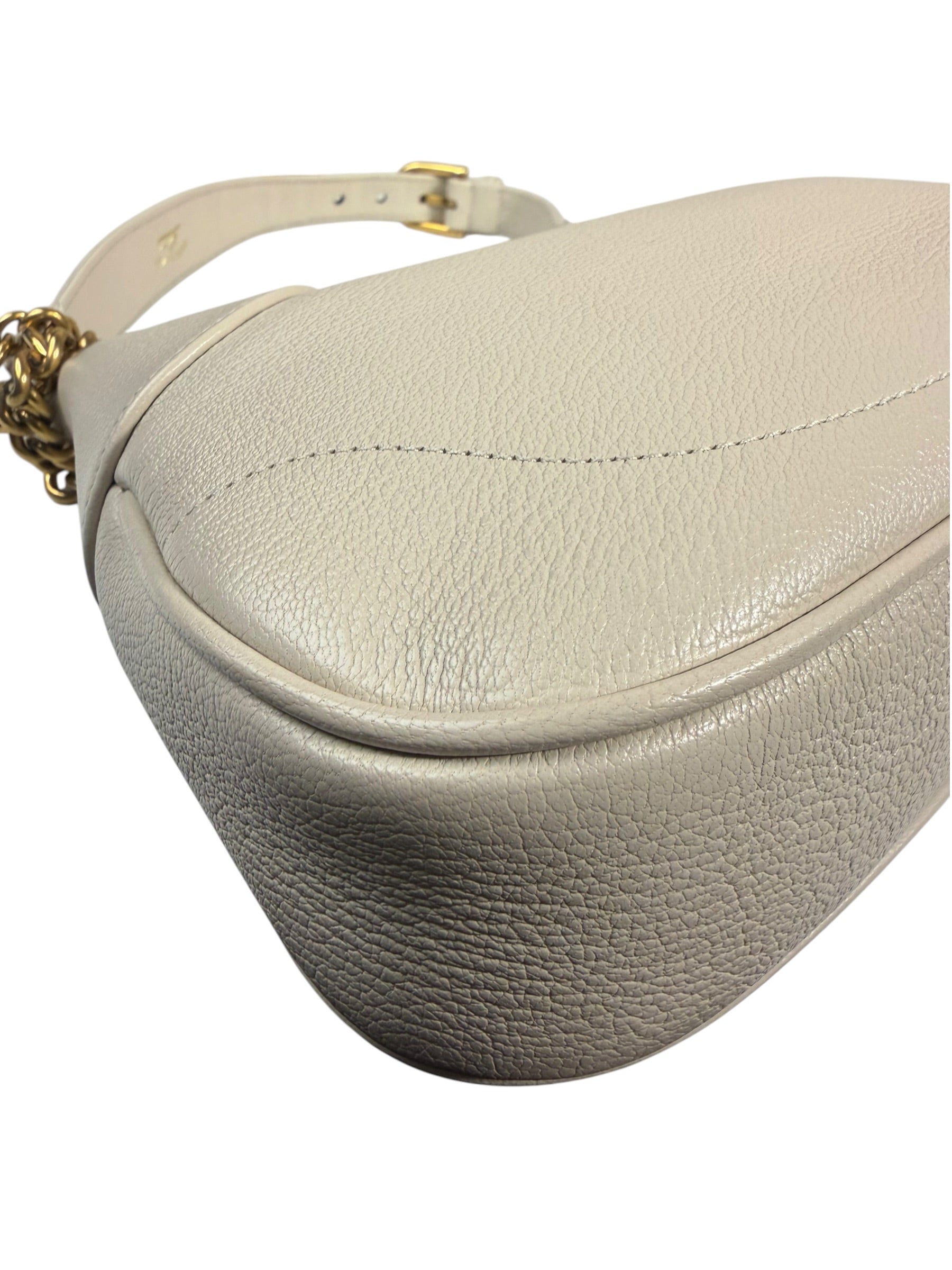 Gucci White Aphrodite Leather Shoulder Bag