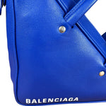 Balenciaga Royal Blue Leather Triangle 2Way Bag