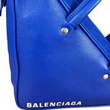 Balenciaga Royal Blue Leather Triangle 2Way Bag