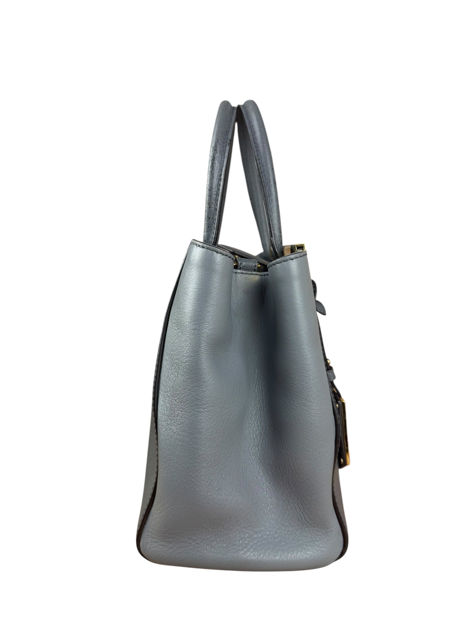 Fendi Grey Leather 2Jours Tote/Hand Bag