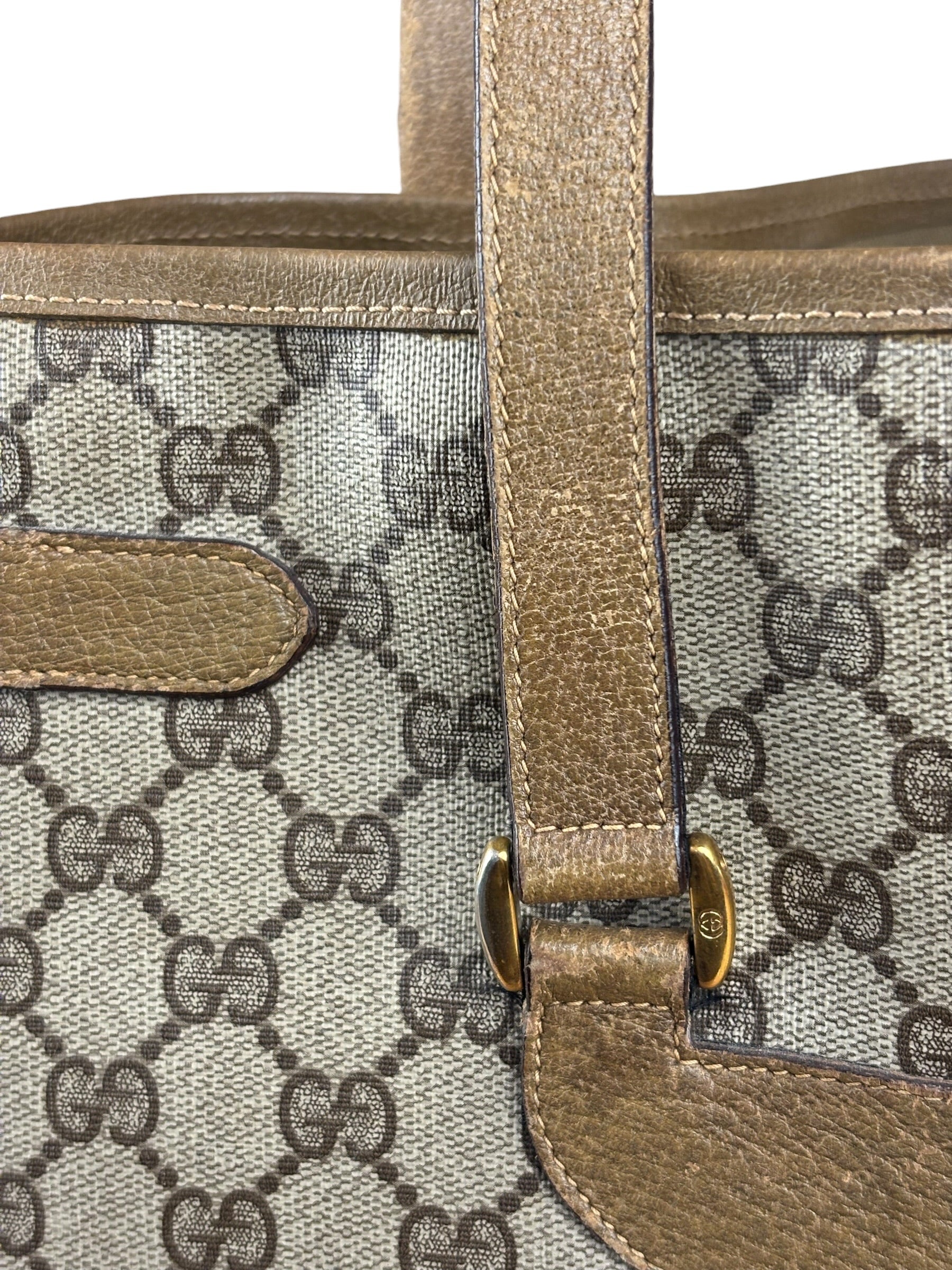 Gucci Vintage GG Plus Monogram Tote Bag