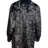 Vintage Saga Ranched Mink Black Fur Coat