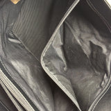 Burberry Vintage Leather Trim House Check Top Handle Bag