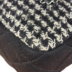 Chanel Black CC Quilted Jersey and Tweed Chain Flap Bag 2014