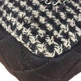 Chanel Black CC Quilted Jersey and Tweed Chain Flap Bag 2014