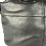 Givenchy Vintage Black Leather Nightinagale Braided Handles Hobo Bag