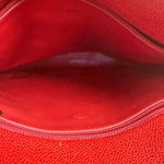 Chanel Red Caviar Leather CC Logo Tote Bag