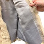 Vintage Ivory/Brown Fox Fur Coat