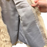Vintage Ivory/Brown Fox Fur Coat
