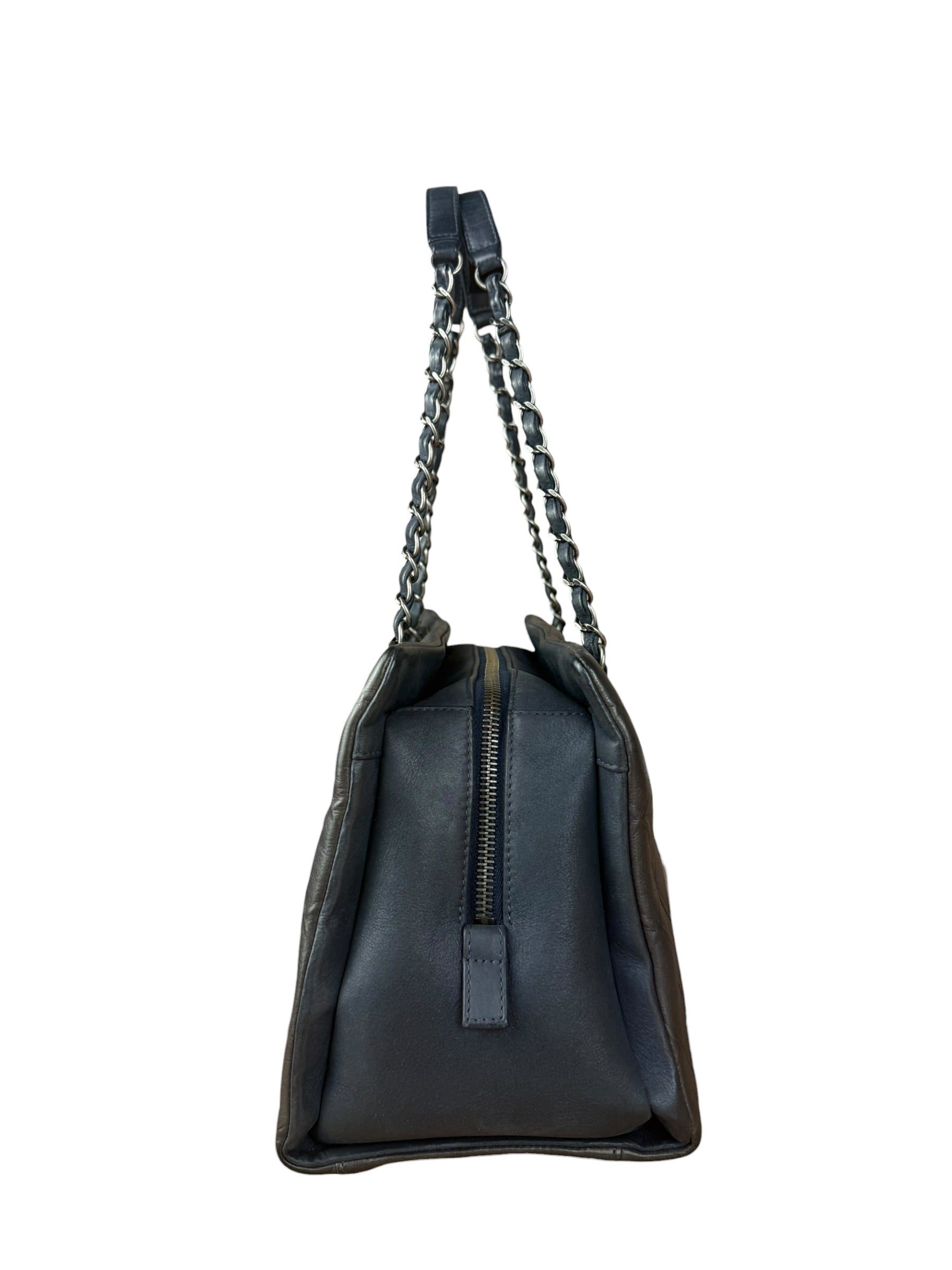 Chanel Navy Edinburgh Chic Chain Tote 2013