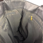 Chanel Black Lambskin CC Swirl Pattern Tote 2000