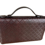 Gucci Diamante Leather Zippy Top Handle Organizer