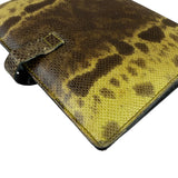 Gucci Yellow/Brown Snakeskin Agenda Cover
