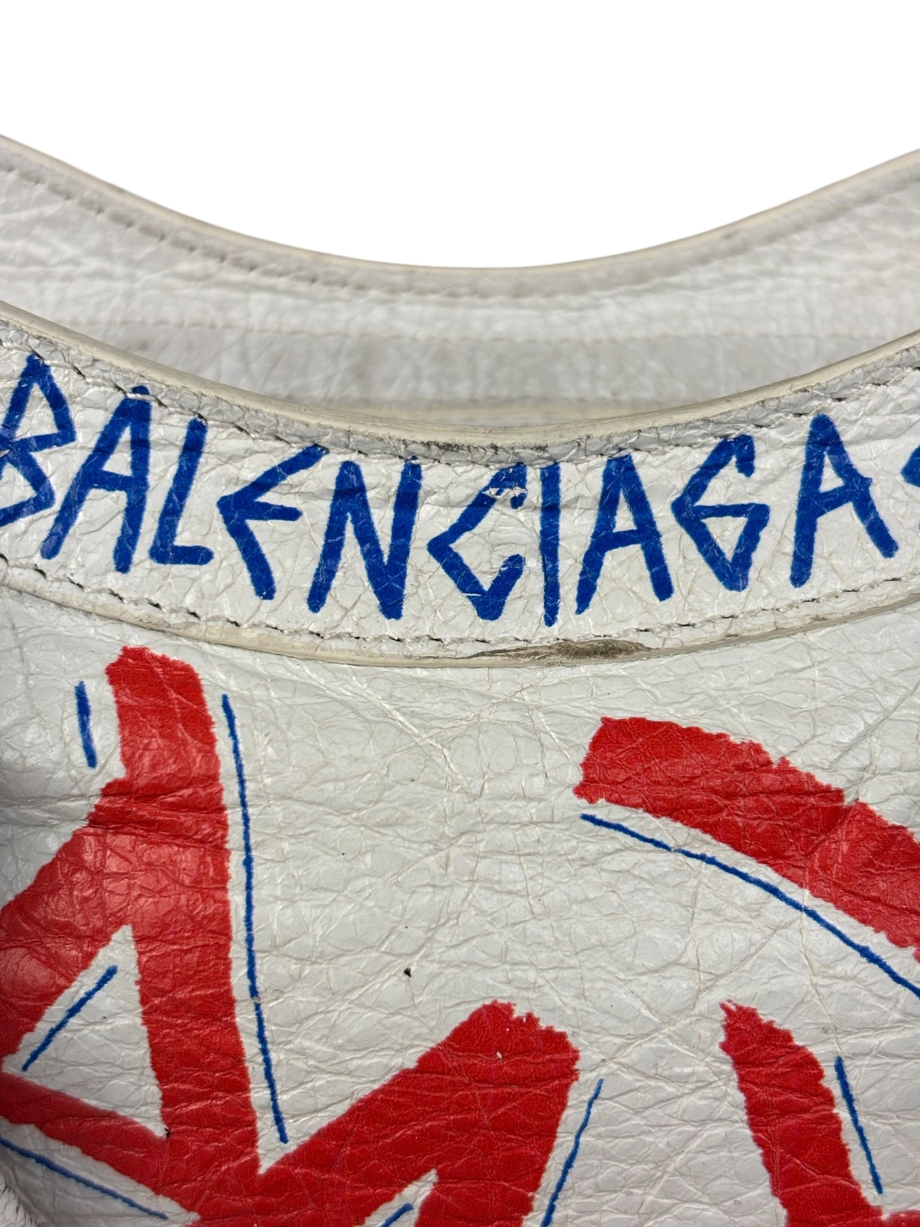 Balenciaga Mini White Graffiti Le City Bag