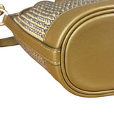 Coach Yellow Gold Mini Bucket Crystal Two-Way Bag