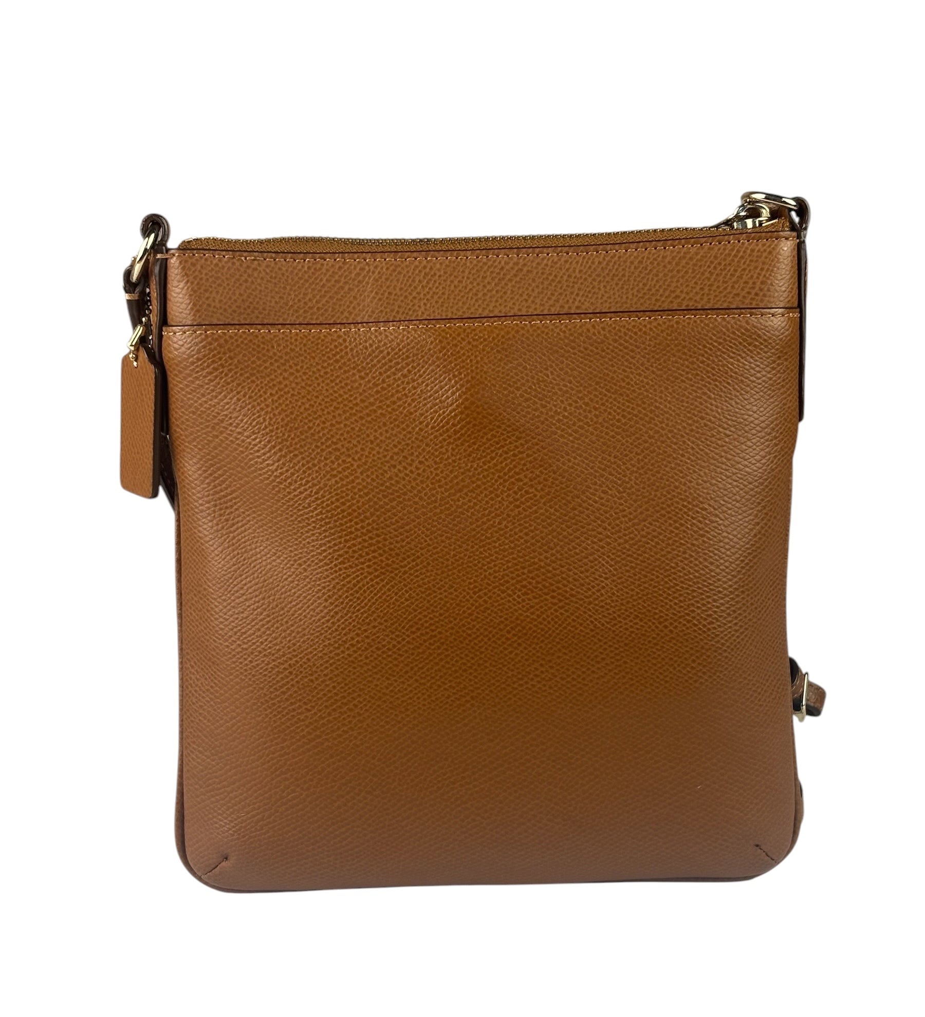 Coach Tan Brown Pebble Leather Crossbody Bag