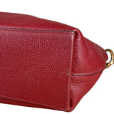 Coach Maroon Pebbled Leather Remi 2Way Bag