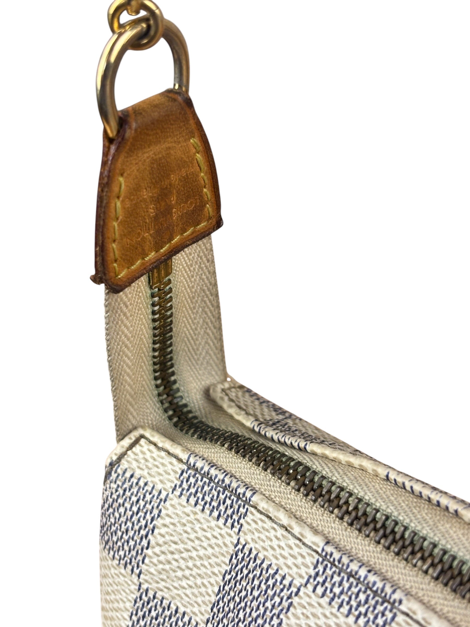 Louis Vuitton Damier Azur Eva Clutch Shoulder Bag