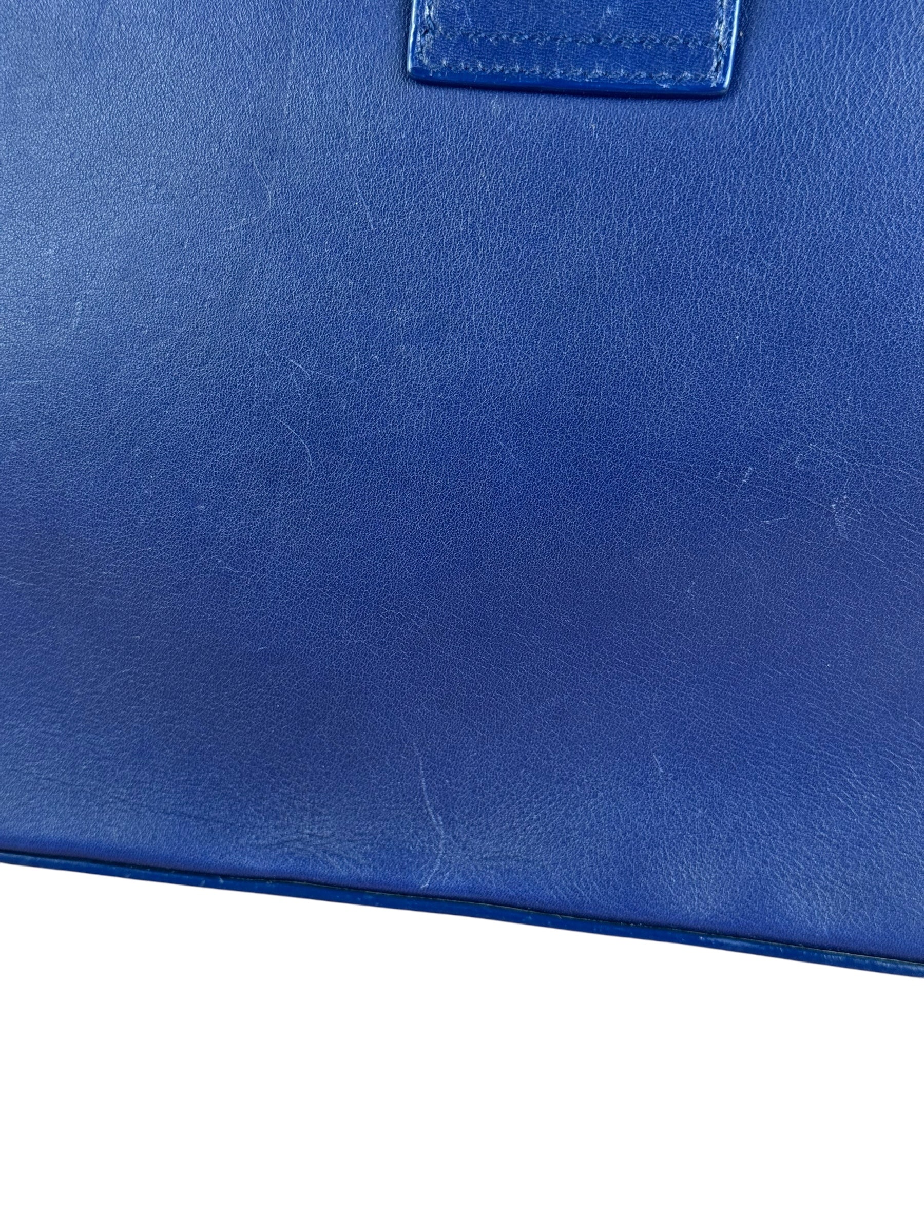 Saint Laurent Chyc Royal Blue Leather Crossbody