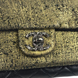 Chanel Black/Golden Quilted Lambskin Night Clutch On Chain Flap Bag 2012