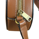 Celine Cuir Triomphe Oval Crossbody Brown