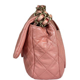 Chanel Pink Quilted Lambskin Precious Jewel Flap Bag 2010