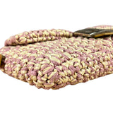 Fendi Raffia Crochet Baguette