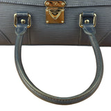Louis Vuitton Navy Blue Leather Epi Segur Handbag PM