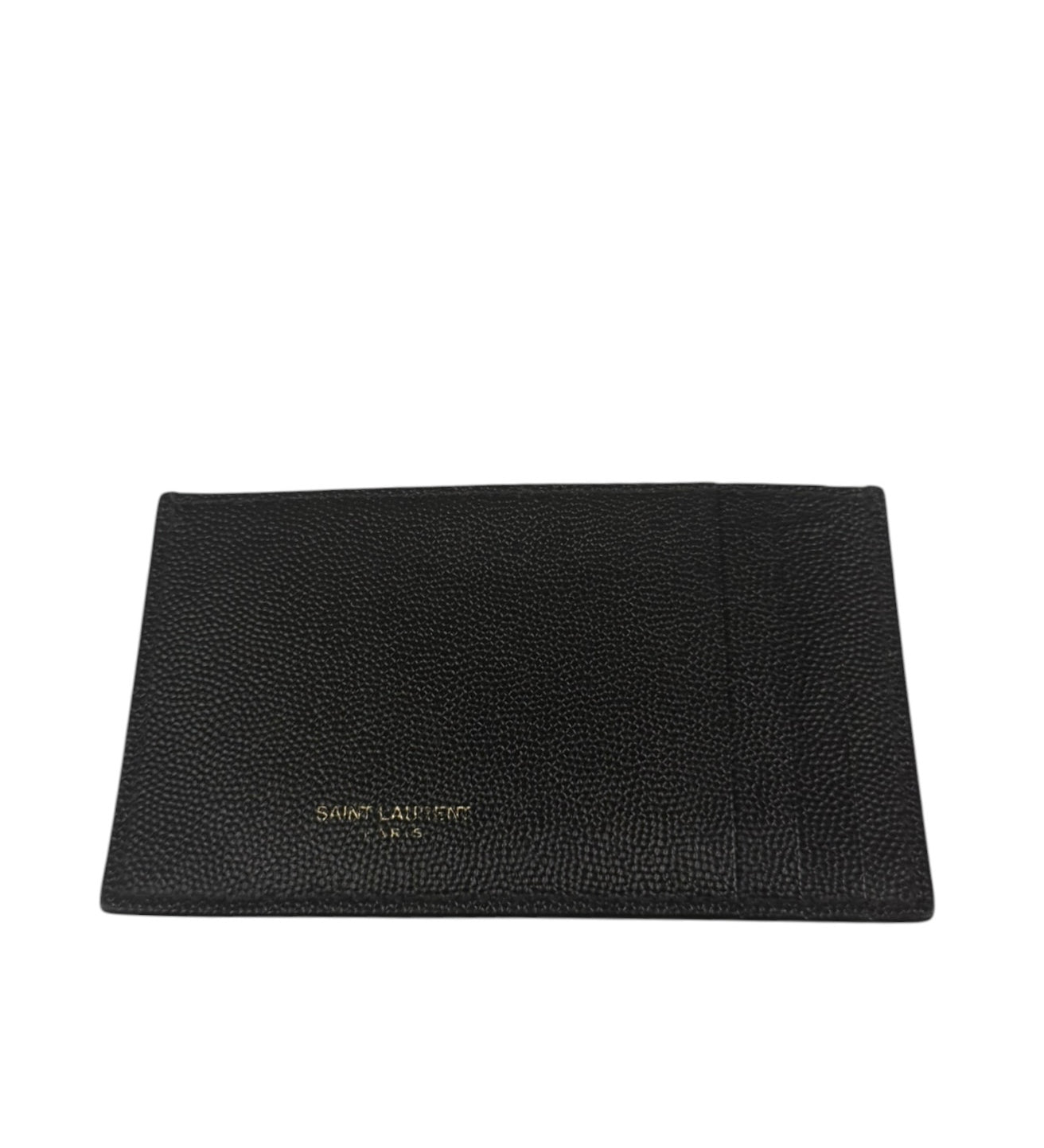 Yves Saint Laurent Black Leather Card Holder