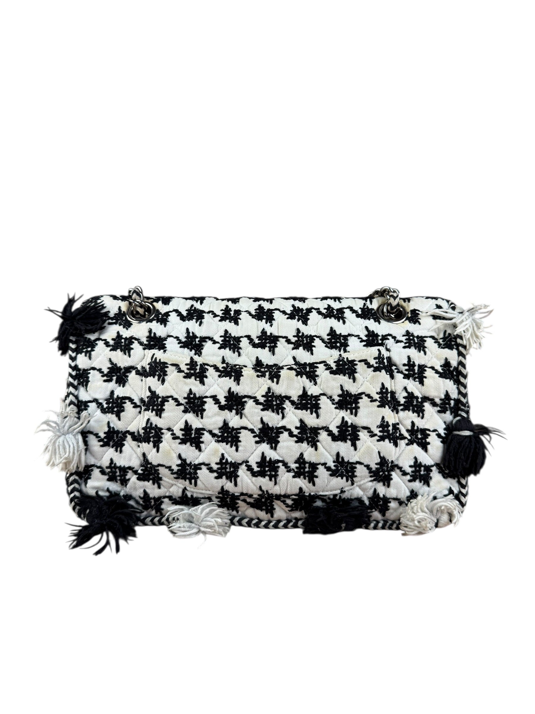 Chanel Tweed Woven Medium Classic Double Flap Bag 2014