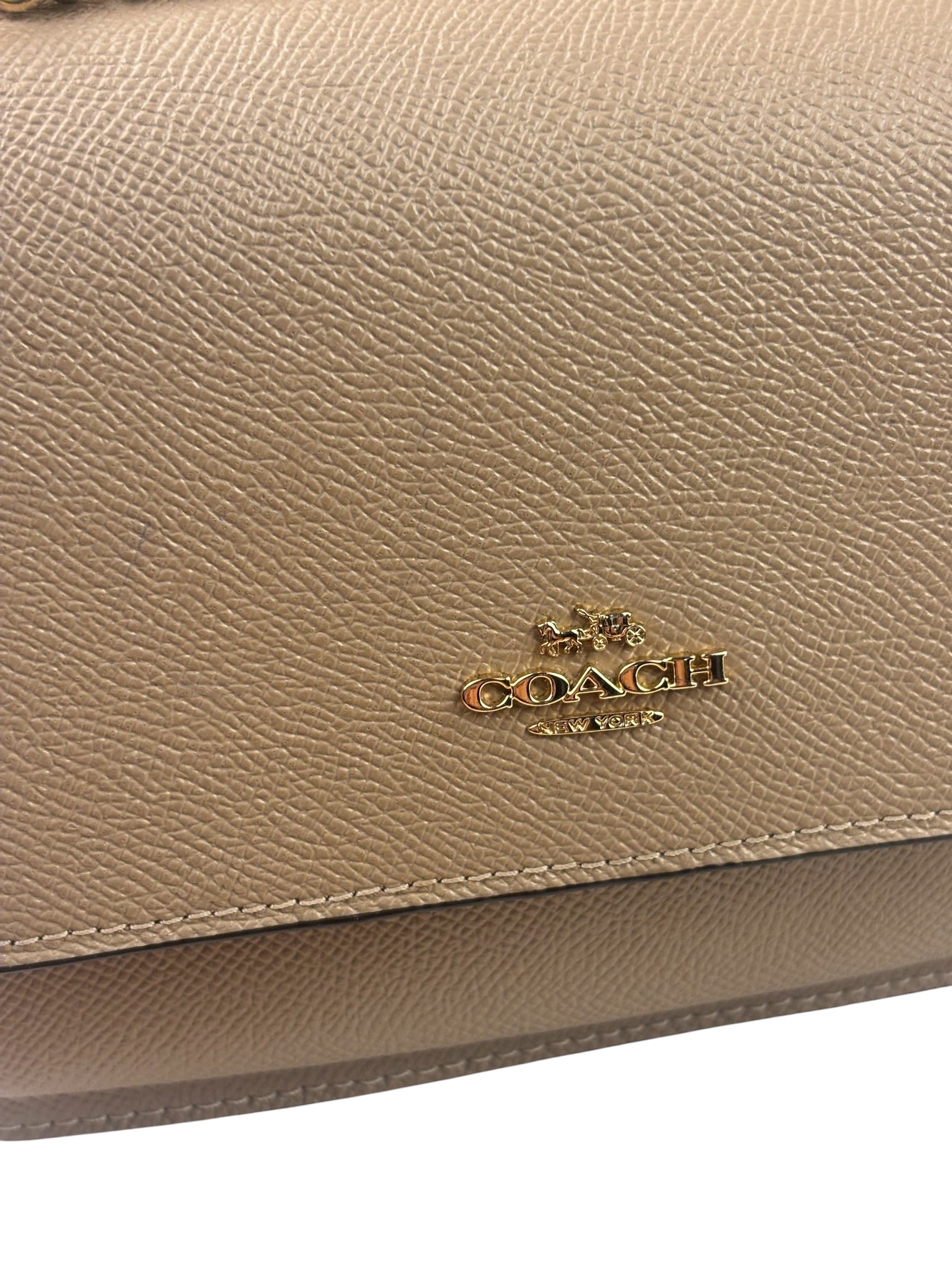 Coach Beige Leather Klare Crossbody Bag