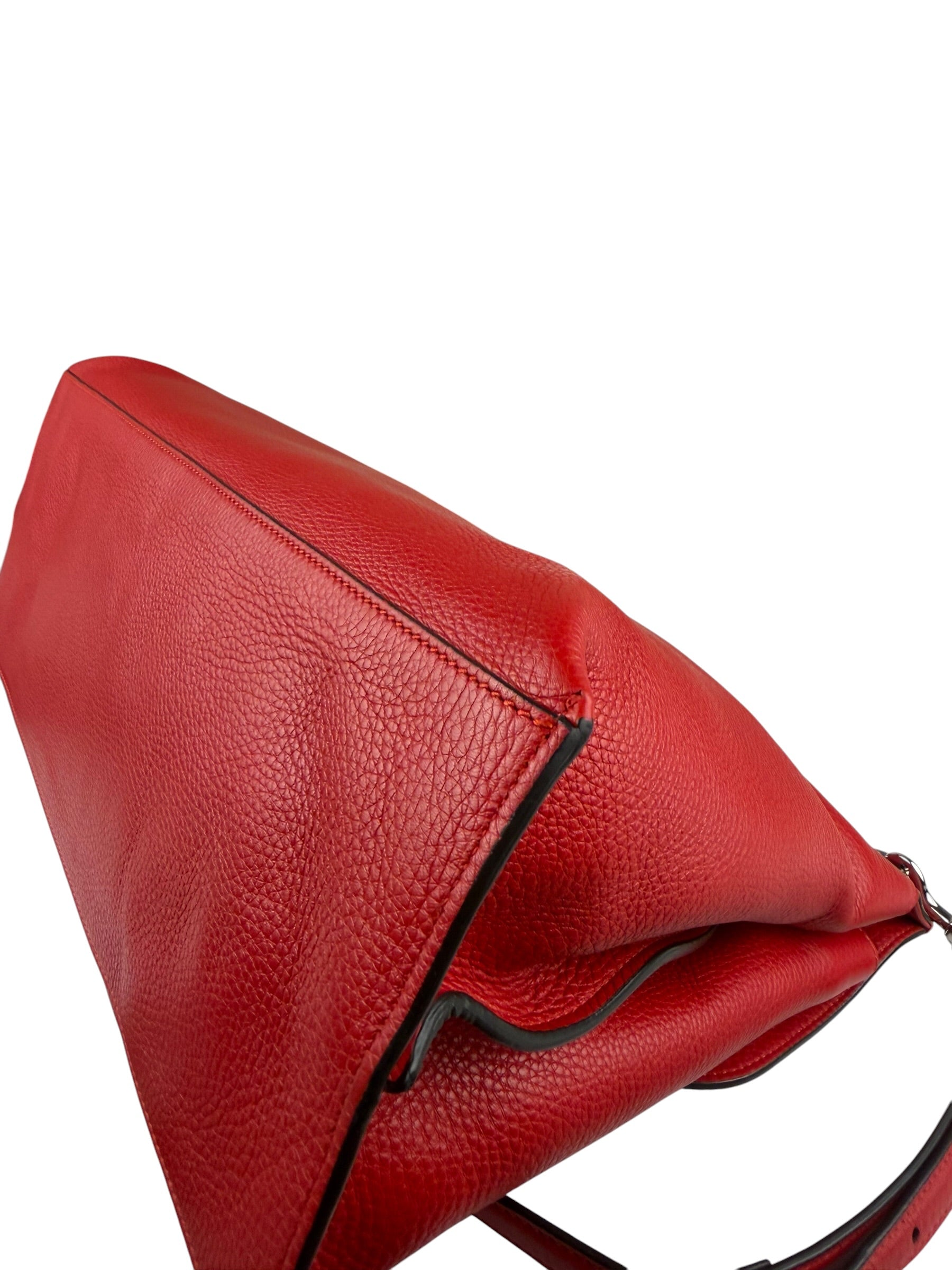 Gucci Red Bamboo Daily Leather Bag