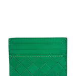 Bottega Veneta Green Intrecciato Card Holder