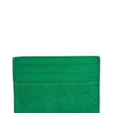 Bottega Veneta Green Intrecciato Card Holder