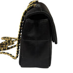 Chanel Black Satin Chocolate Bar Mini East-West Flap Bag